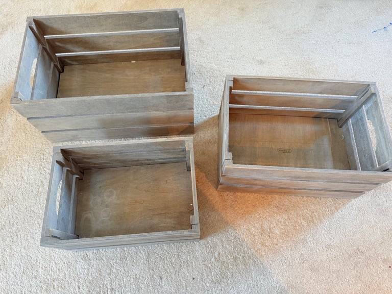 Wooden boxes 