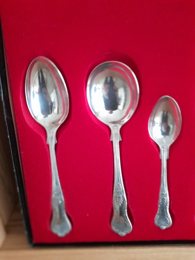 Two 7 piece Kings Pattern EPNS cutlery sets. in Kingsteignton, Devon