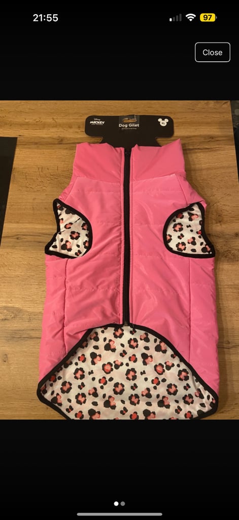 Pink dog coat 