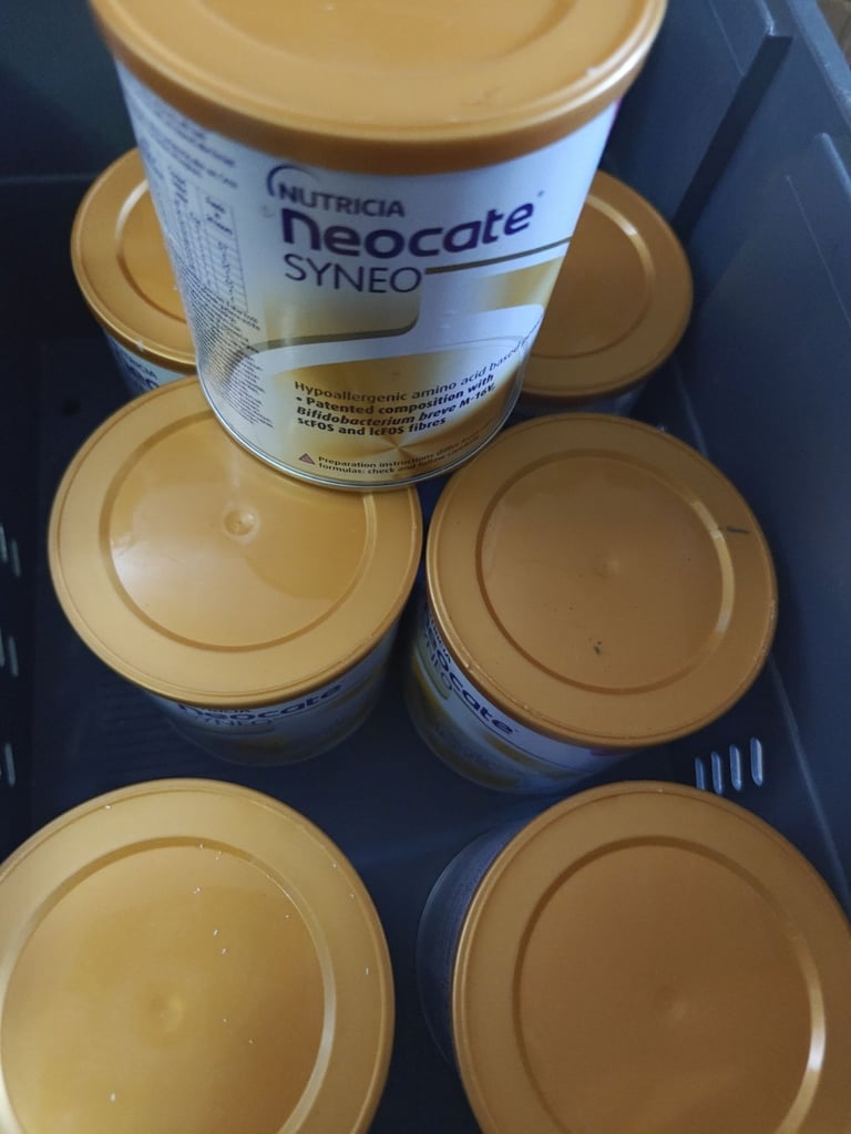 7 X Nutricia Neonate LCP Milk Formula 400g Tin