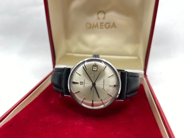 image for Vintage Omega Seamaster Automatic Crosshair Mens Watch - 1962 - Box & Buckle