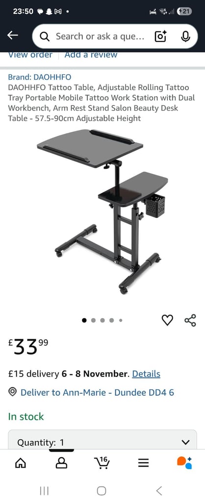image for Tattoo table 