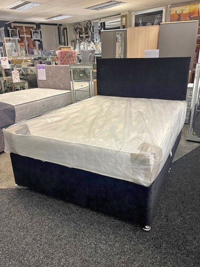 image for Flat 20% Off 💥 Stylish Double Divan Bed + Mattress | Order Fast Today **