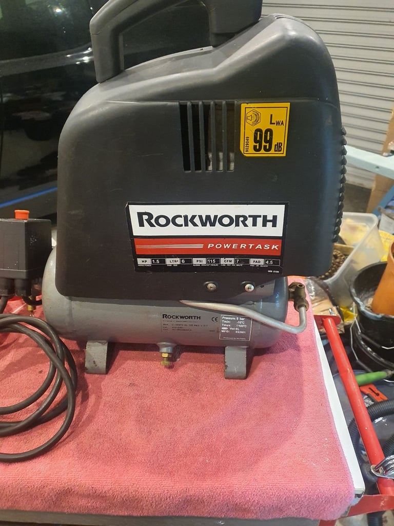 image for Rockworth powertask compressor EXCELLENT  PLEASE READ FULLY 