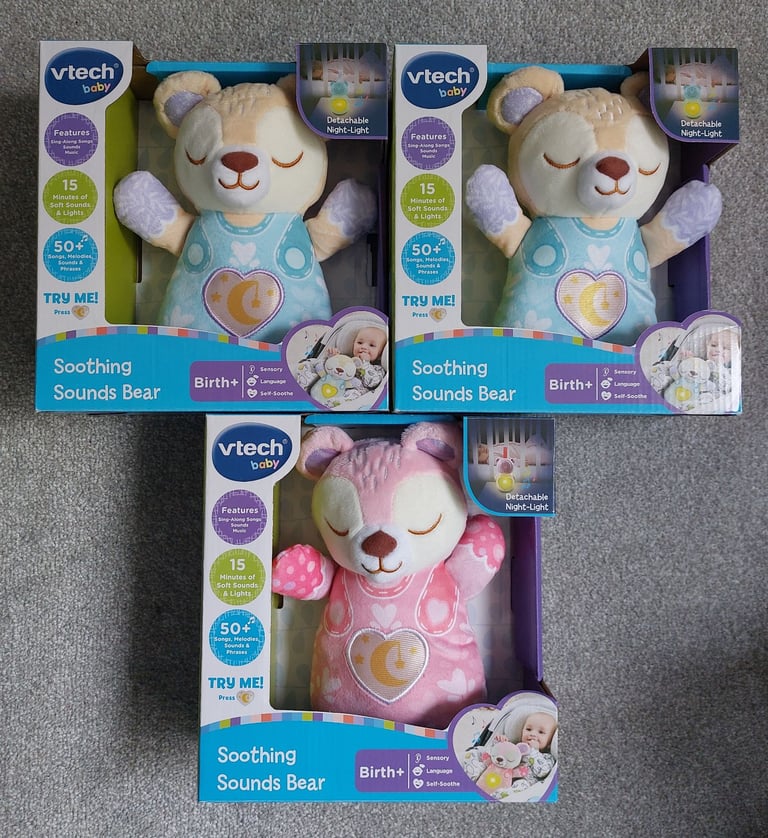 image for Vtech Soothing Sounds Bear Musical Baby Toy