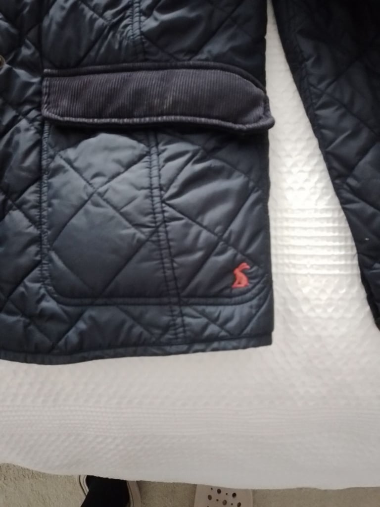 JOULES NAVY QUILTED SHORT JACKET