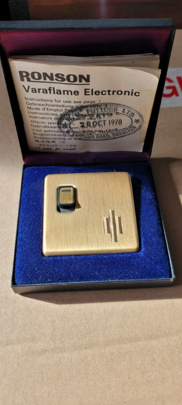 70s Ronson Varaflame Electronic Lighter | in Hereford, Herefordshire |  Gumtree