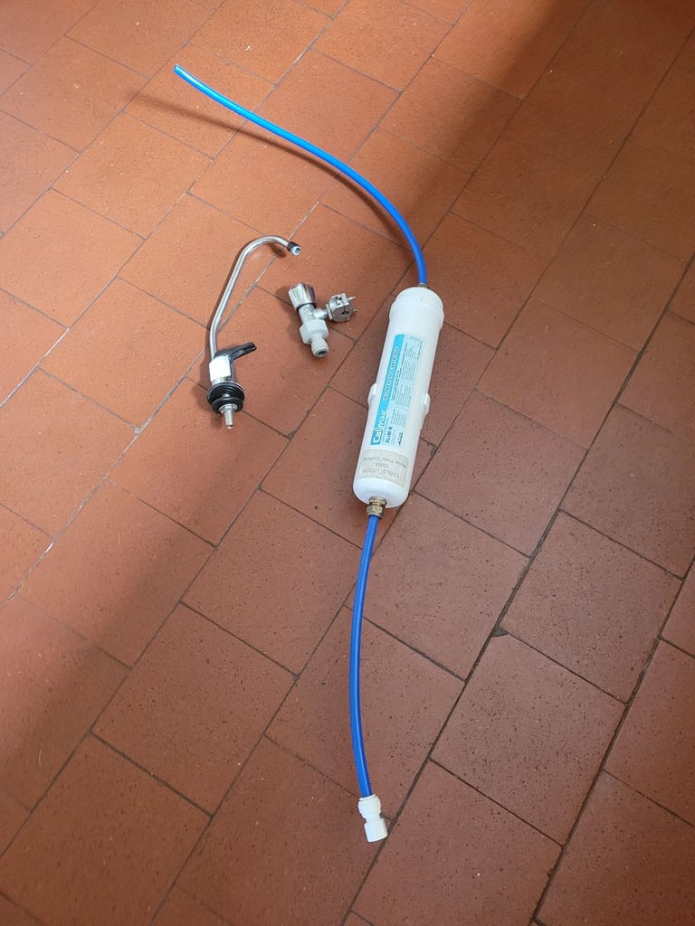 Undersink Water Filter Kit Used