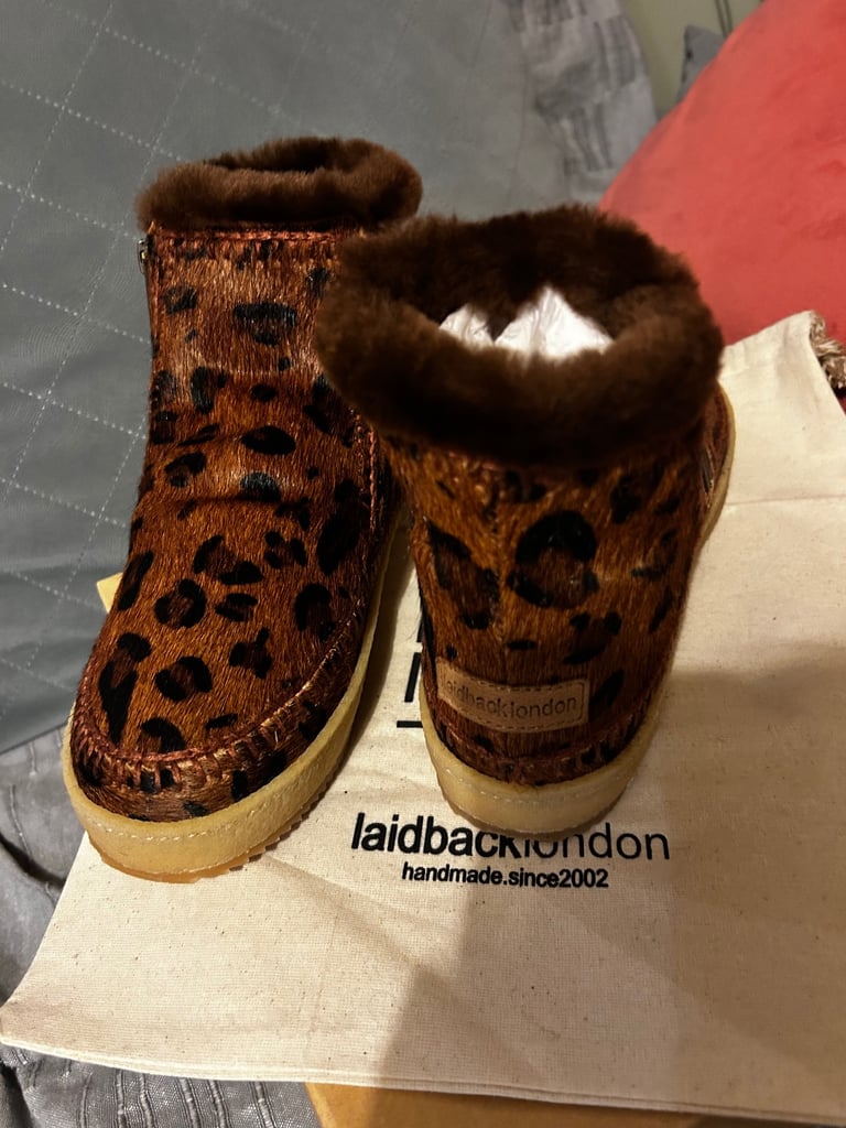 Laidback London Setsu Crochet boots brand new size 37