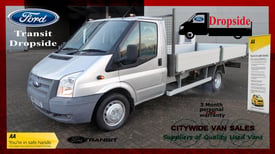 image for 2013/63 FORD TRANSIT 460 2.2TDCi 155ps LWB DROPSIDE SILVER VAN