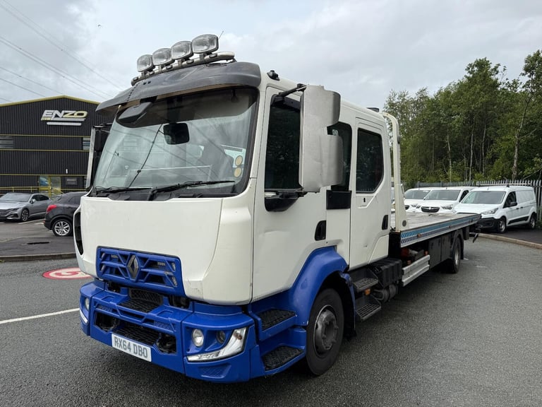 2014 64 REG RENAULT MIDLUM TRUCK 12 TON CREW CAB RECOVERY TRUCK TILT AND SLIDE