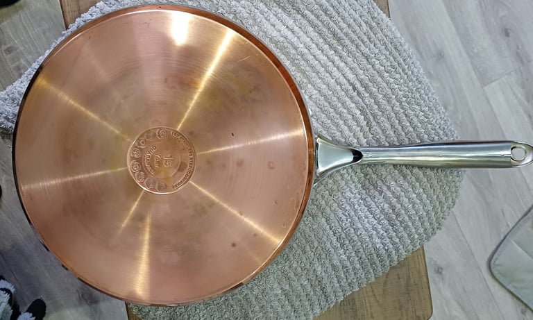 image for Copper bottom and stainless steel saute pan 