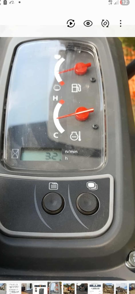 Kabota U17 digger for sale 1100 hours no vat