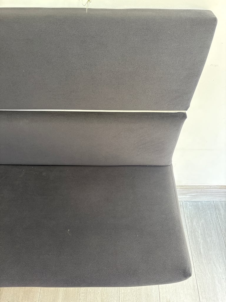 Black leather Sofa bench 