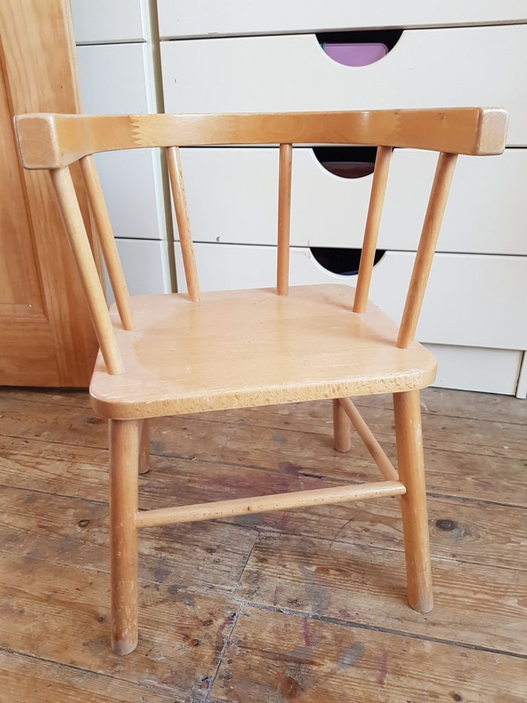Chair solid wood children £50.00