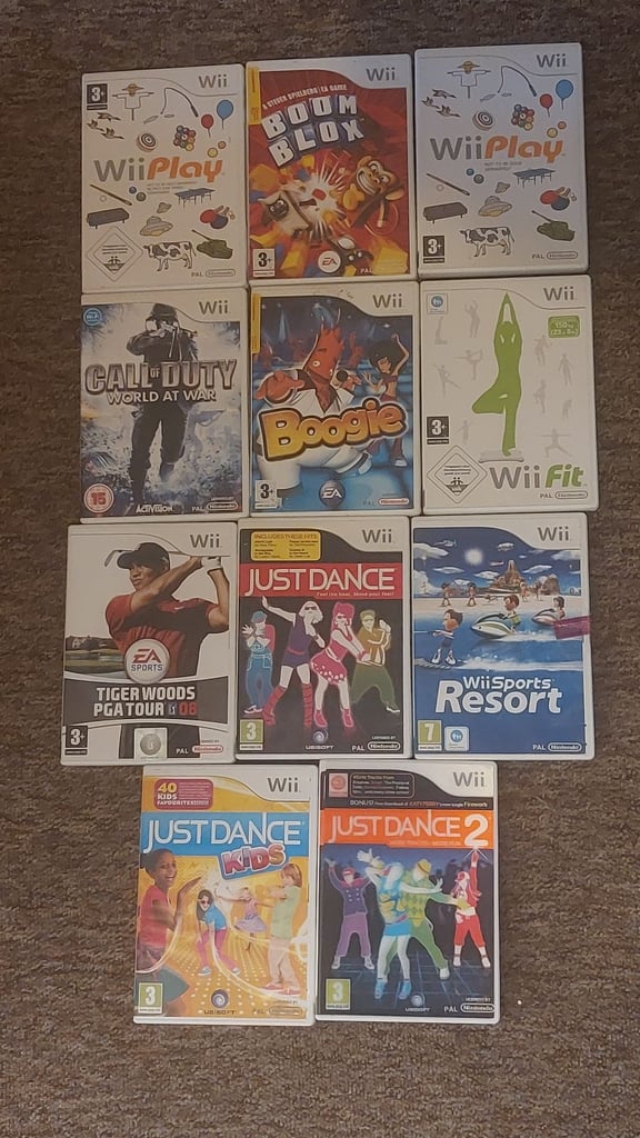 Nintendo wii X3 big bundle 