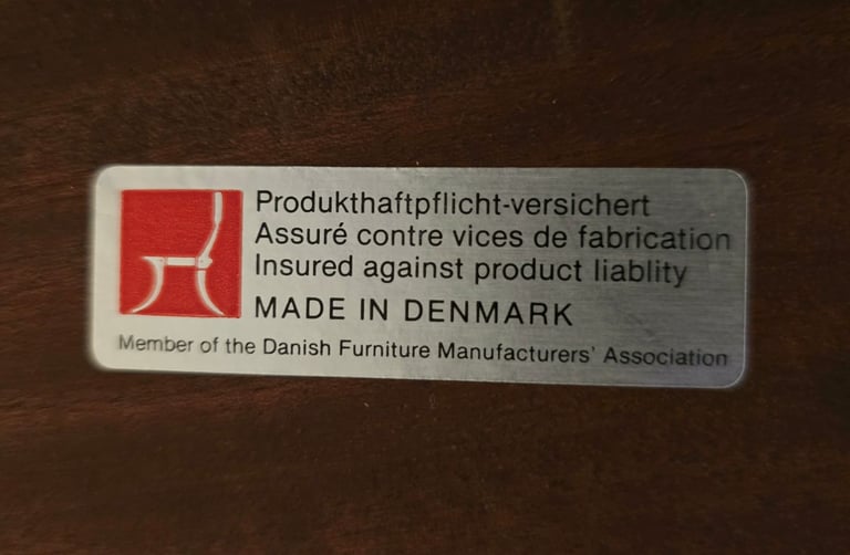 Mid Century Modern Danish Double Extending Rosewood Dining Table, likely Skovby