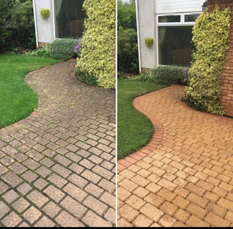 professional deep clean power wash pressure washing services driveways patios paving decking jet ing