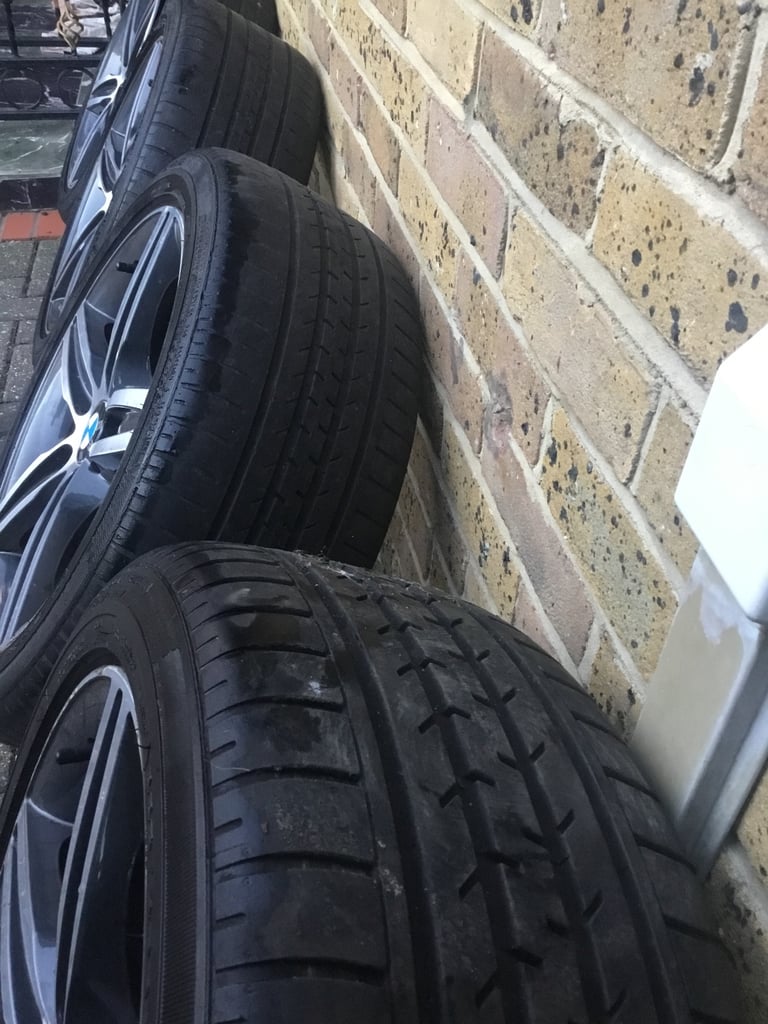 Bmw 17” alloys 5x120 wheels and tyres