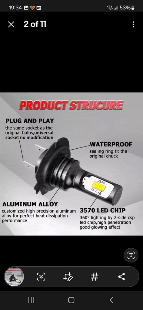H7 led bulbs
