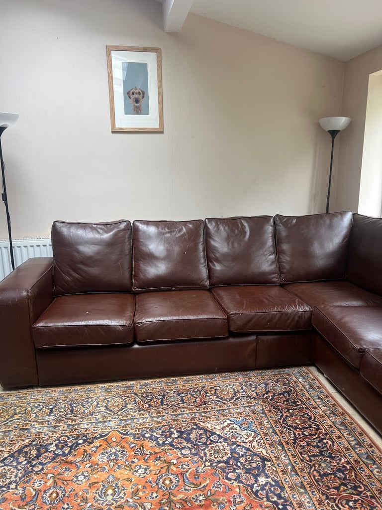 handmade Leather sofa 