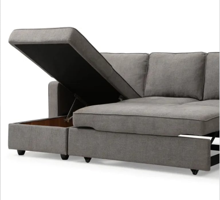 Kayden Woven Reversible Corner Double Sofa Bed