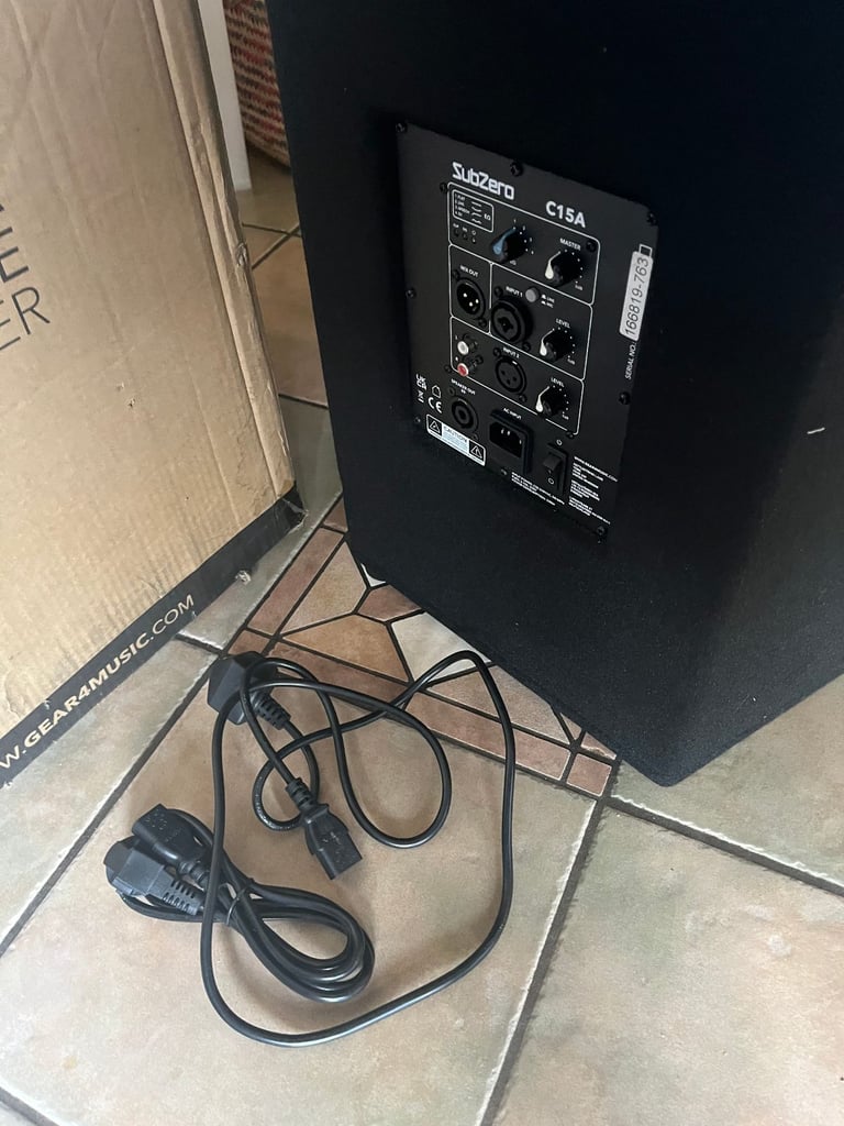 SubZero C15A PA monitor speaker