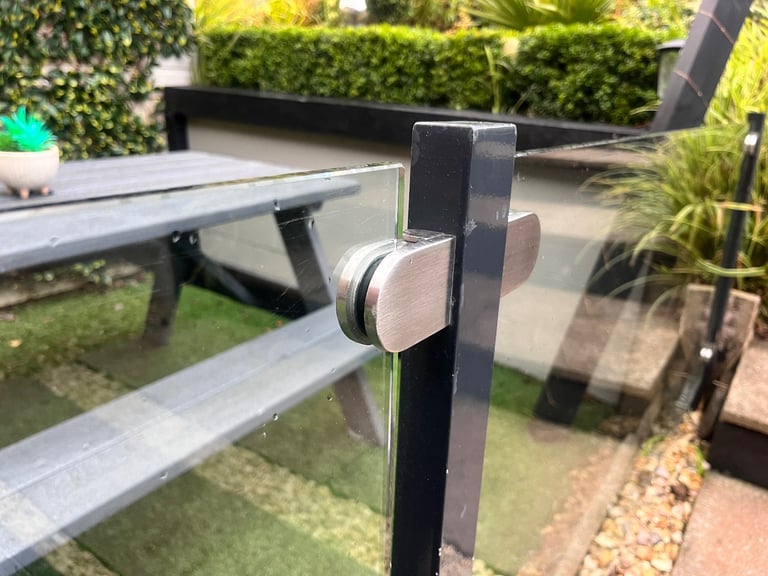 Glass Balustrade Decking Garden Caravan partition panels x4 