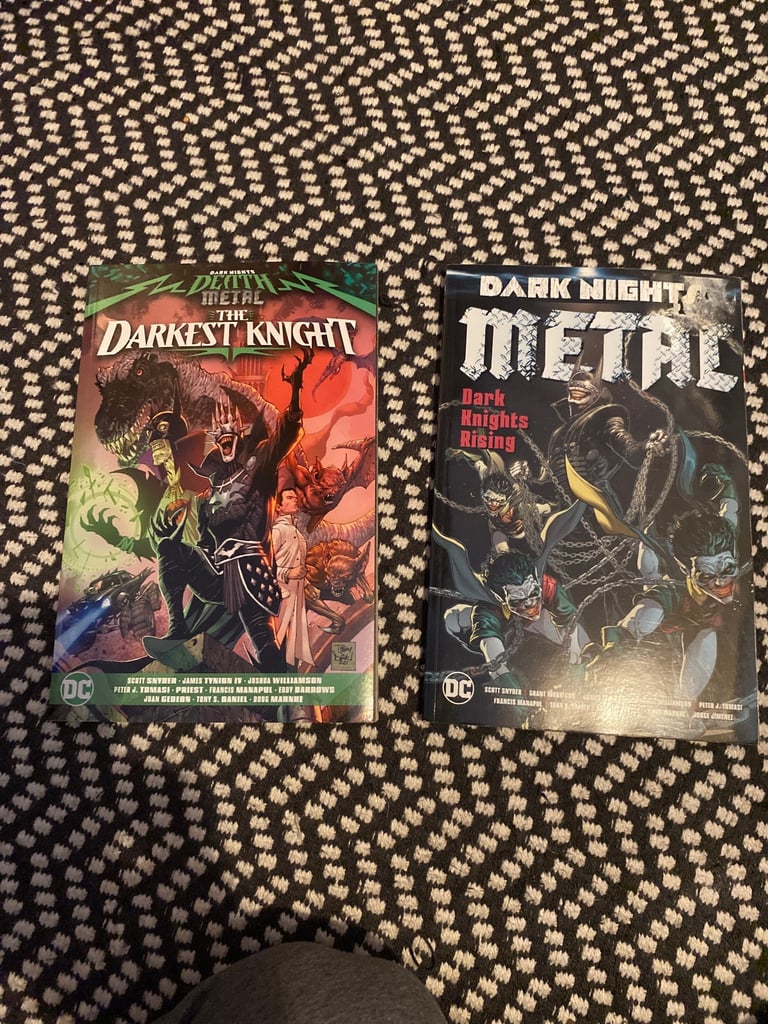image for 2 graphic novel books the darkest knight and dark knights rising 