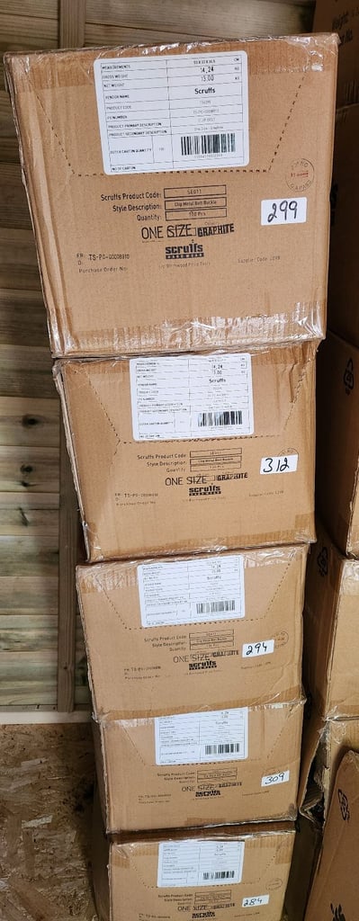 Final Clearance – 500x Scruffs Clip Belts – Wholesale Job Lot