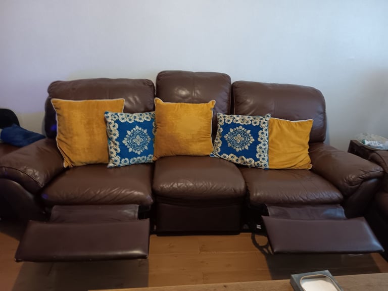 Free 3 seater sofa leather collection only