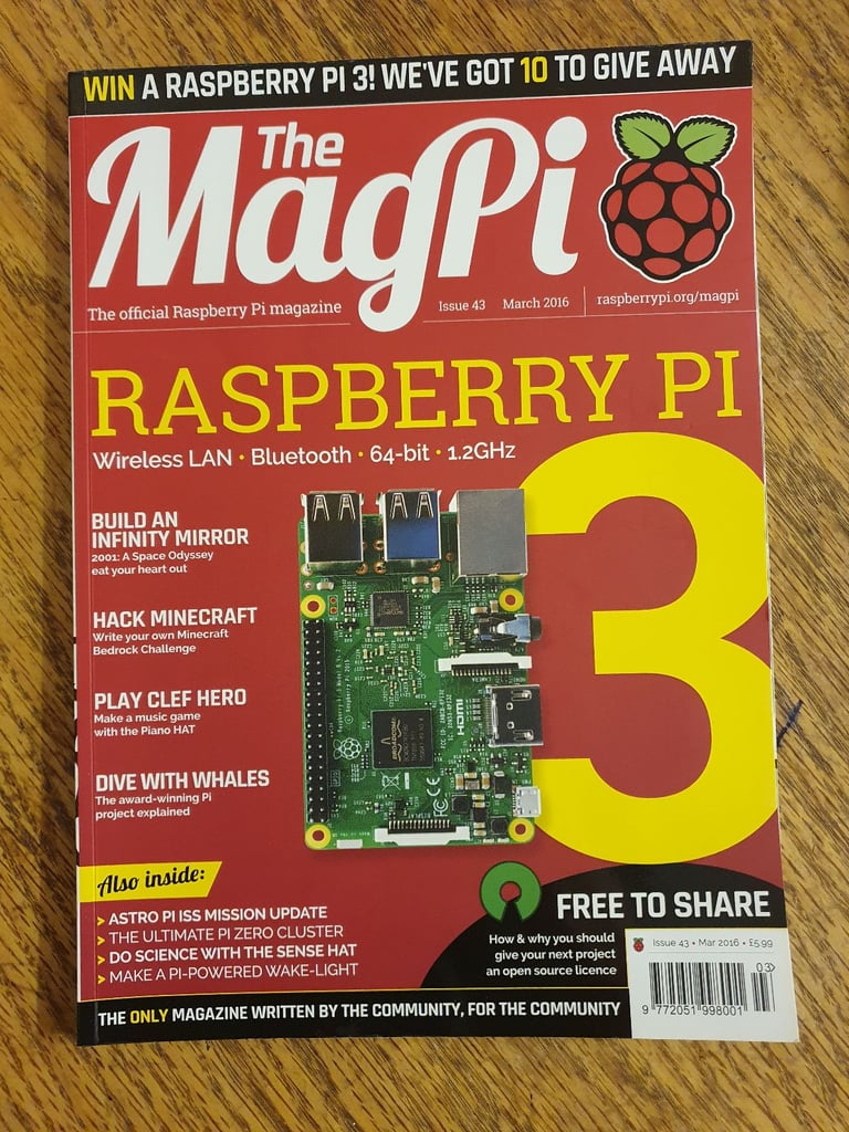 15 x The MagPi The Official Raspberry Pi Magazines 2015 - 2021
