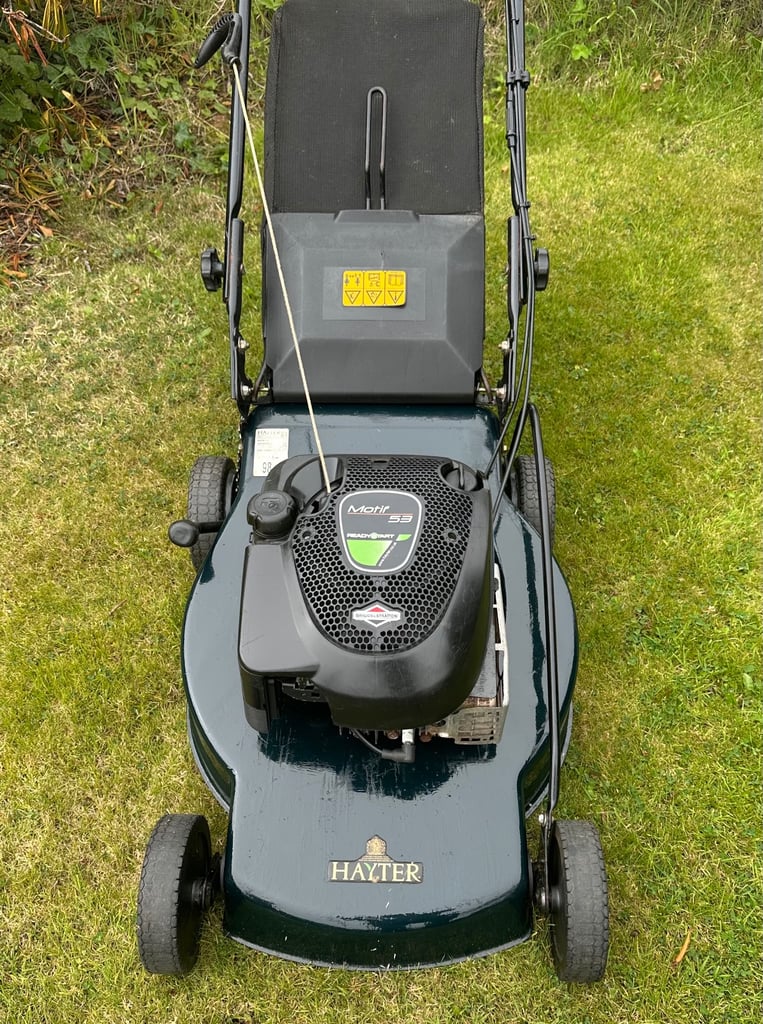 Hayter 53 petrol Selfdrive lawnmower VGC serviced 21”cut 190cc Briggs mower