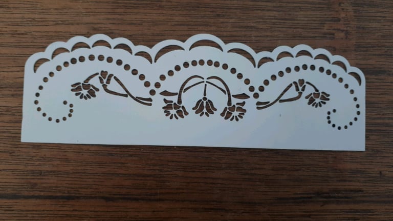 image for Crafting Floral Pricking Stencil Template 