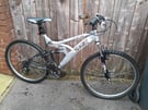 Trax outrage full suspension mountain bike with lights