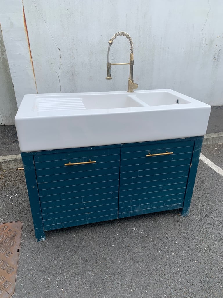 image for Habitat Canella Beech Freestanding Kitchen sink unit 120x60x90cm