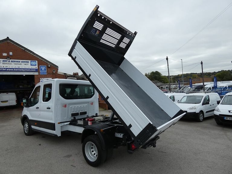 2017 17 FORD TRANSIT DOUBLE CAB TIPPER 81K 7 SEATER LOOK