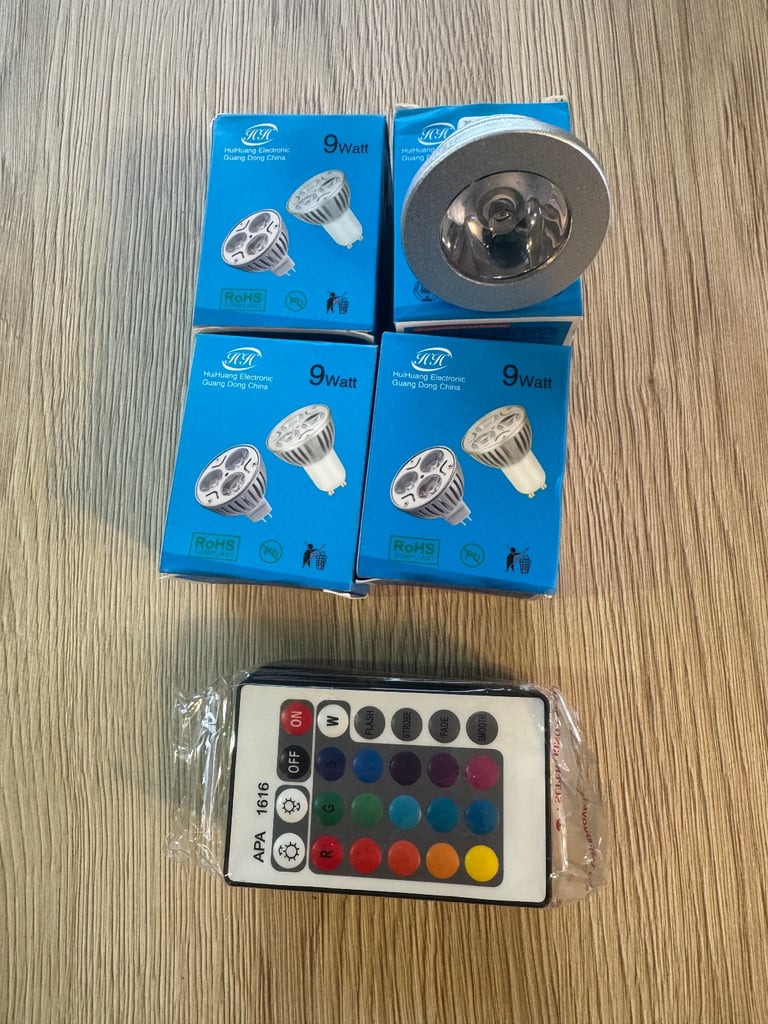 image for led colour changing remote bulbs 
