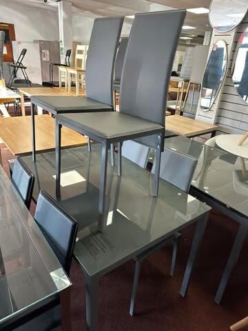 Lido glass table and chairs deals