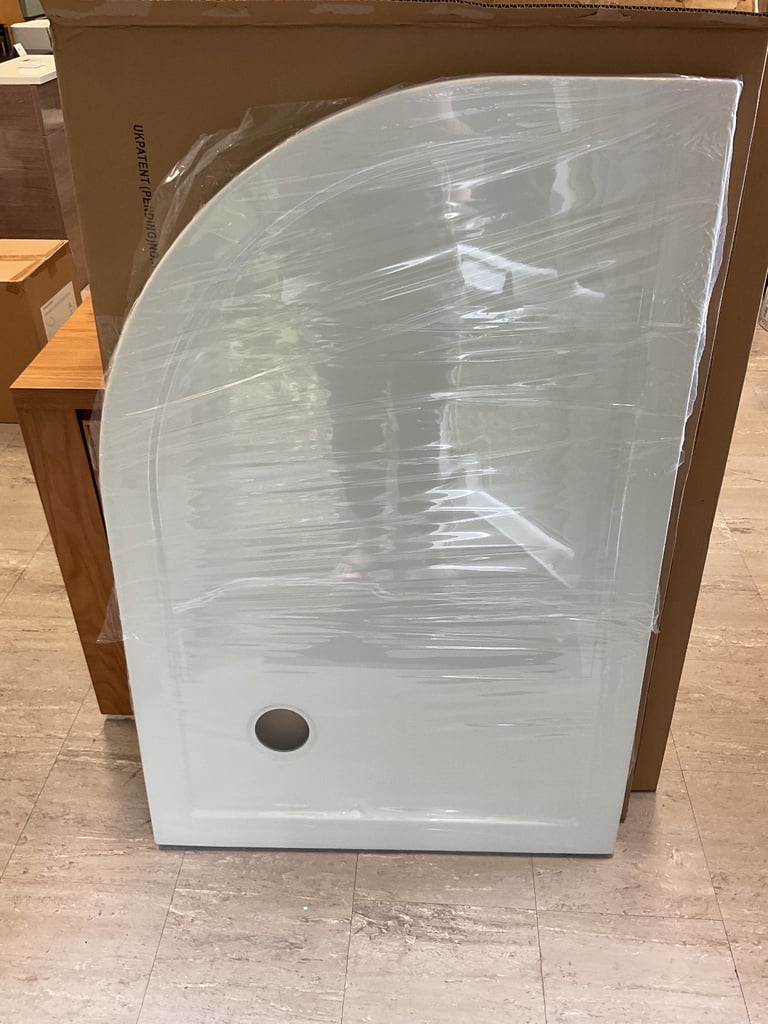 image for Simpsons Quadrant 800mm x 1200mm Left or right nHand Offset Low Profile Tray