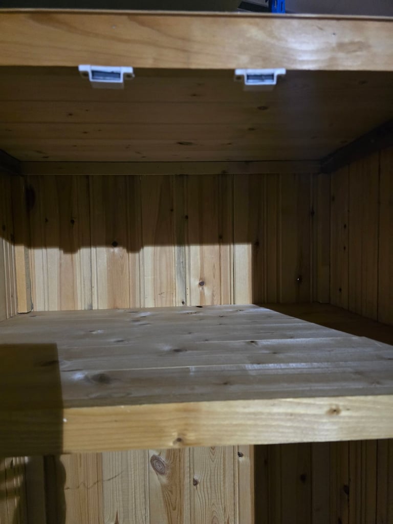 Solid Pine Wardrobe double door one shelve 