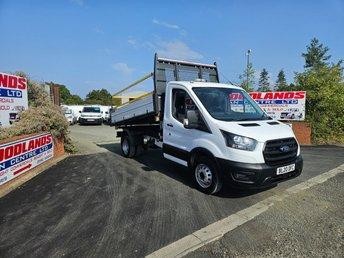 2020 ON 20 PLATE FORD TRANSIT 350 LEADER TDCI 130BHP RWD DIESEL 3WAY TIPPER ULEZ