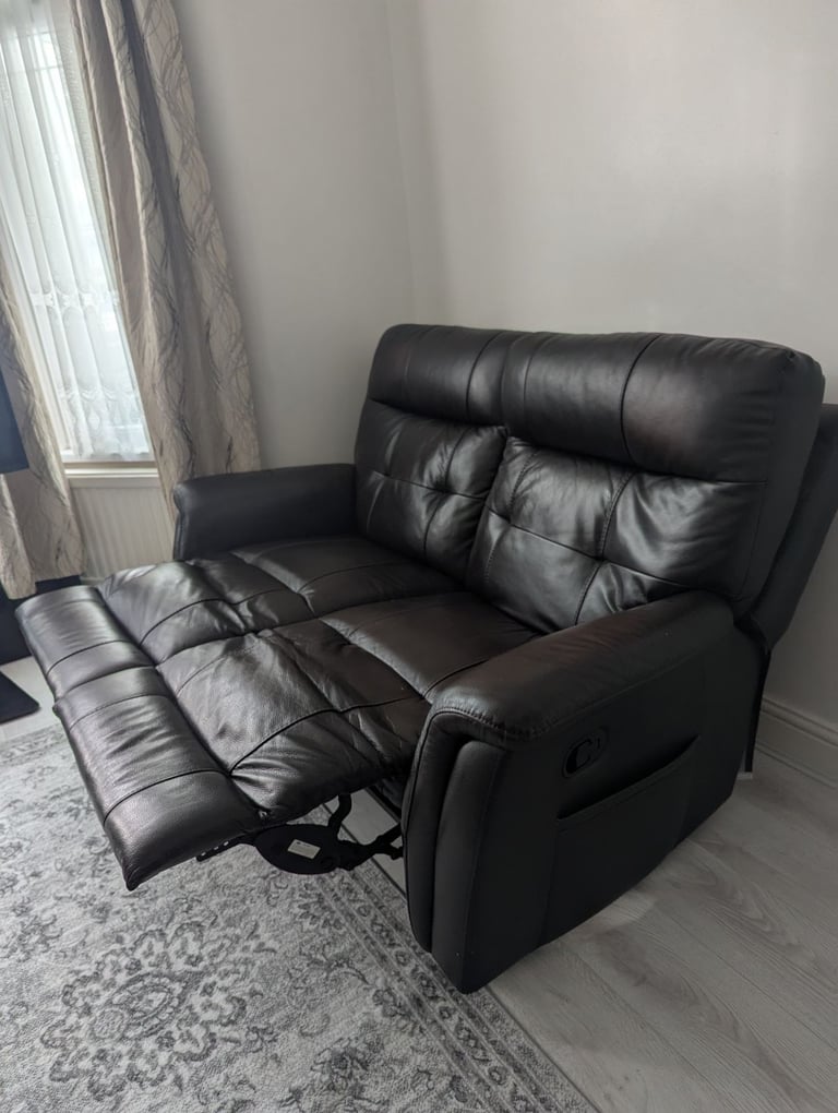 Leather Corner Sofa + 2 seater