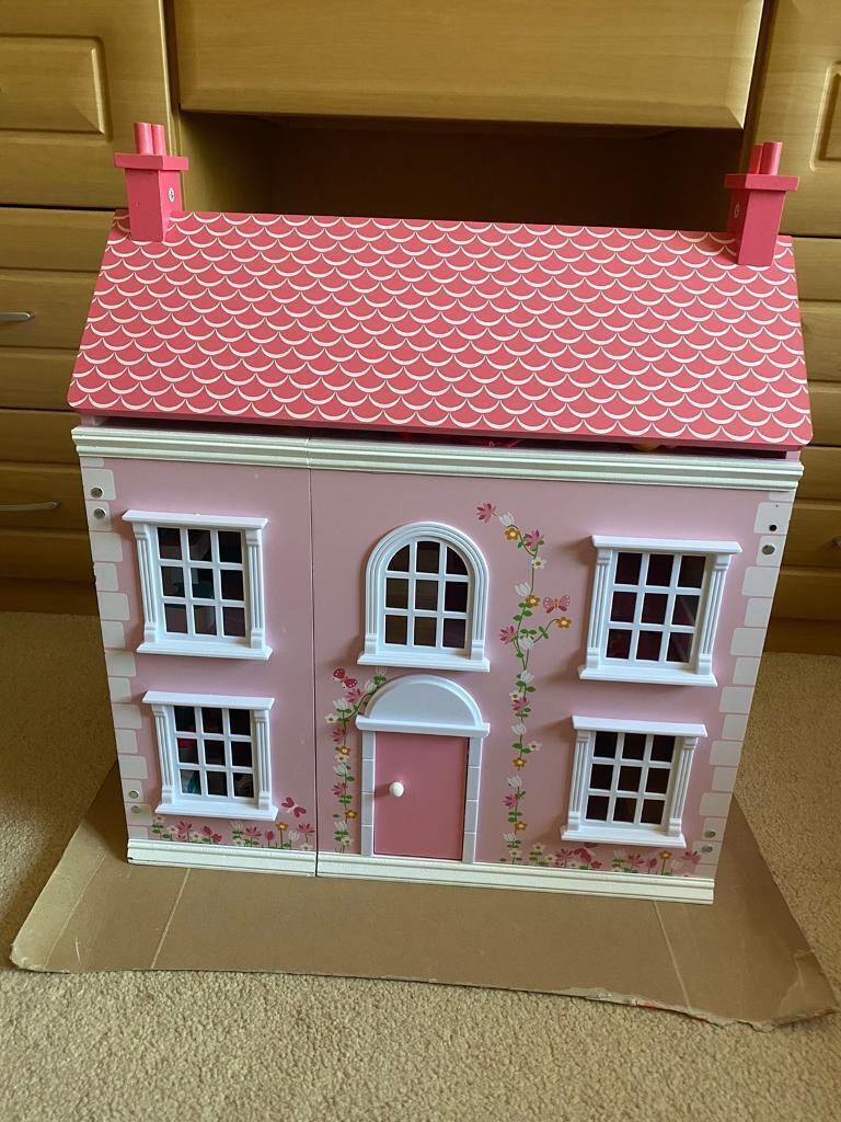 Chad valley wooden 3 deals storey dolls house