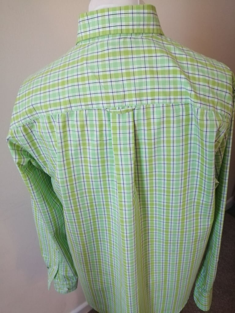  BEN SHERMAN ORIGINAL  SHIRT SIZE MEDIUM GREEN MIX CHECK SOUTHSEA PO5 2RE