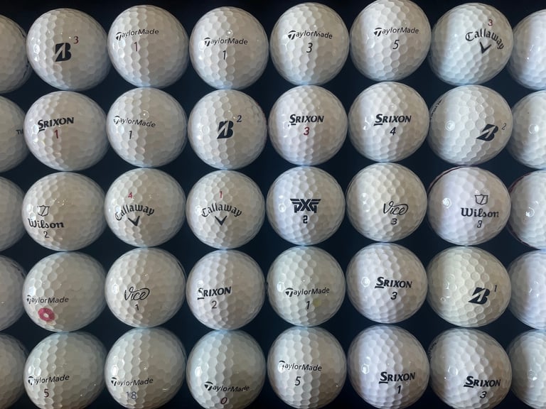Box of 50 Top Quality Mixed Brand Golf Balls