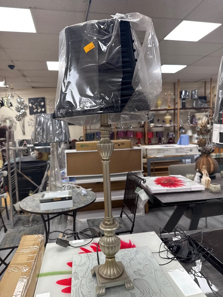 Large metallic table Lamp