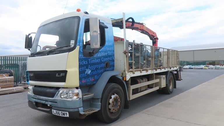 DAF TRUCKS FA LF55.220 MANUAL GEARBOX PALFINGER PK 10000 CRANE 