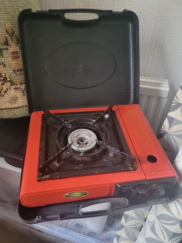 image for Camping stove used with carry box condition but works well