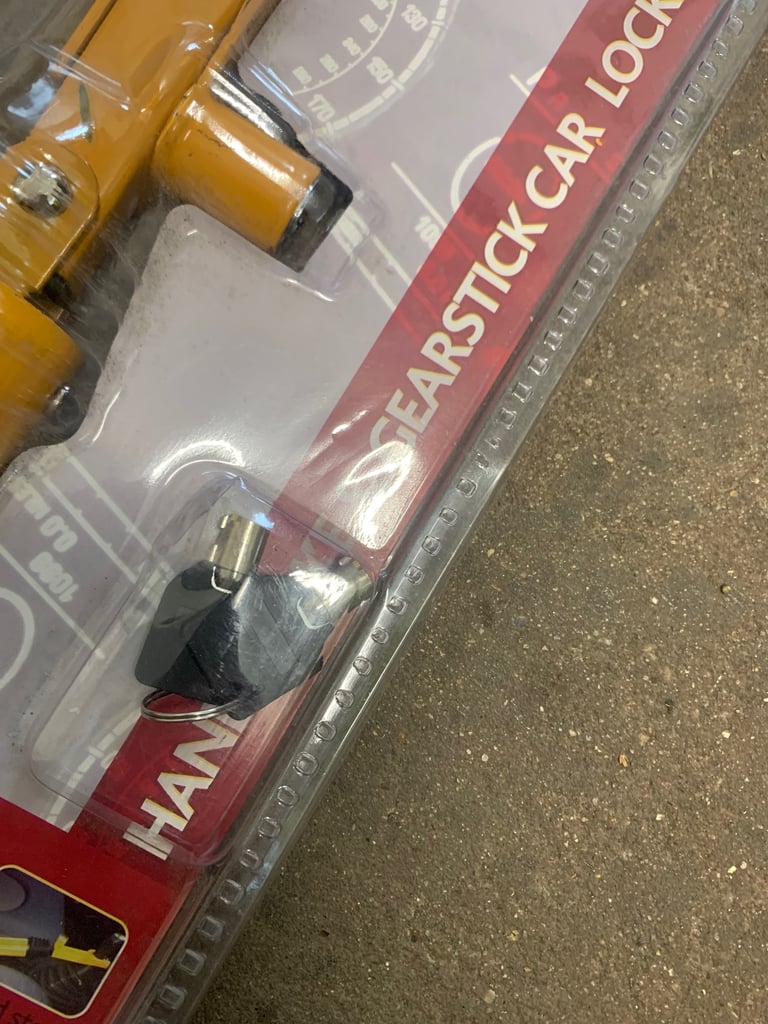 Handbrake and gearstick car lock ( brand new )